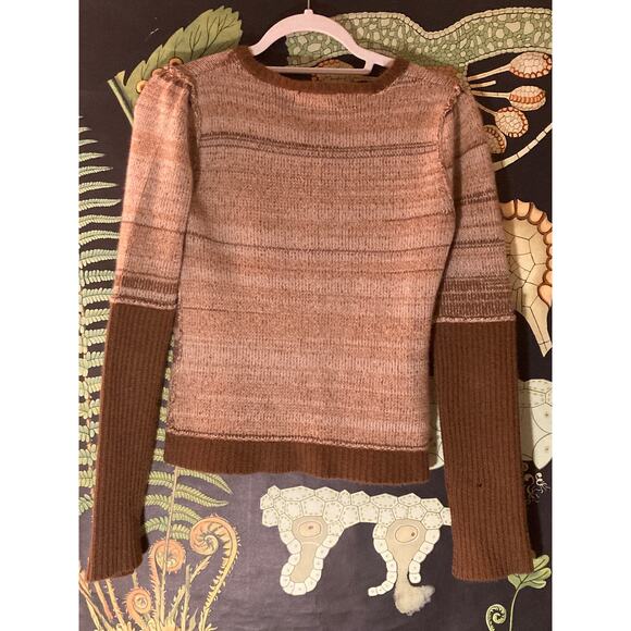 Abeille Ligne 100% Cashmere Cardigan Sweater ~ Sz M S By George Cottagecore! - Picture 4 of 8